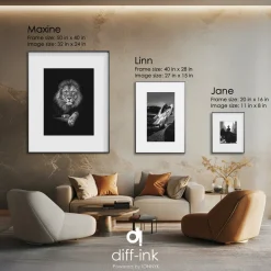 Sale 20 x 16 in. Jane Classic Format Digital Art Frame Frames Albums