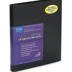 Best 5 x 7 in. Art Profolio Advantage Presentation/Display Book - Black Portfolios Archival Storage