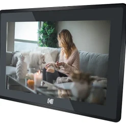 Best 10 in. Digital Picture Frame with Wi-Fi and Multi-Touch Display (Matte Black) Frames Albums