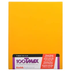 Sale 4 x 5 In. Professional T-Max 100 Black and White Negative Film (10 Sheets) Film