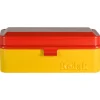 Discount Steel 120/35mm Film Case (Red Lid/Yellow Body) Film Camera Accessories