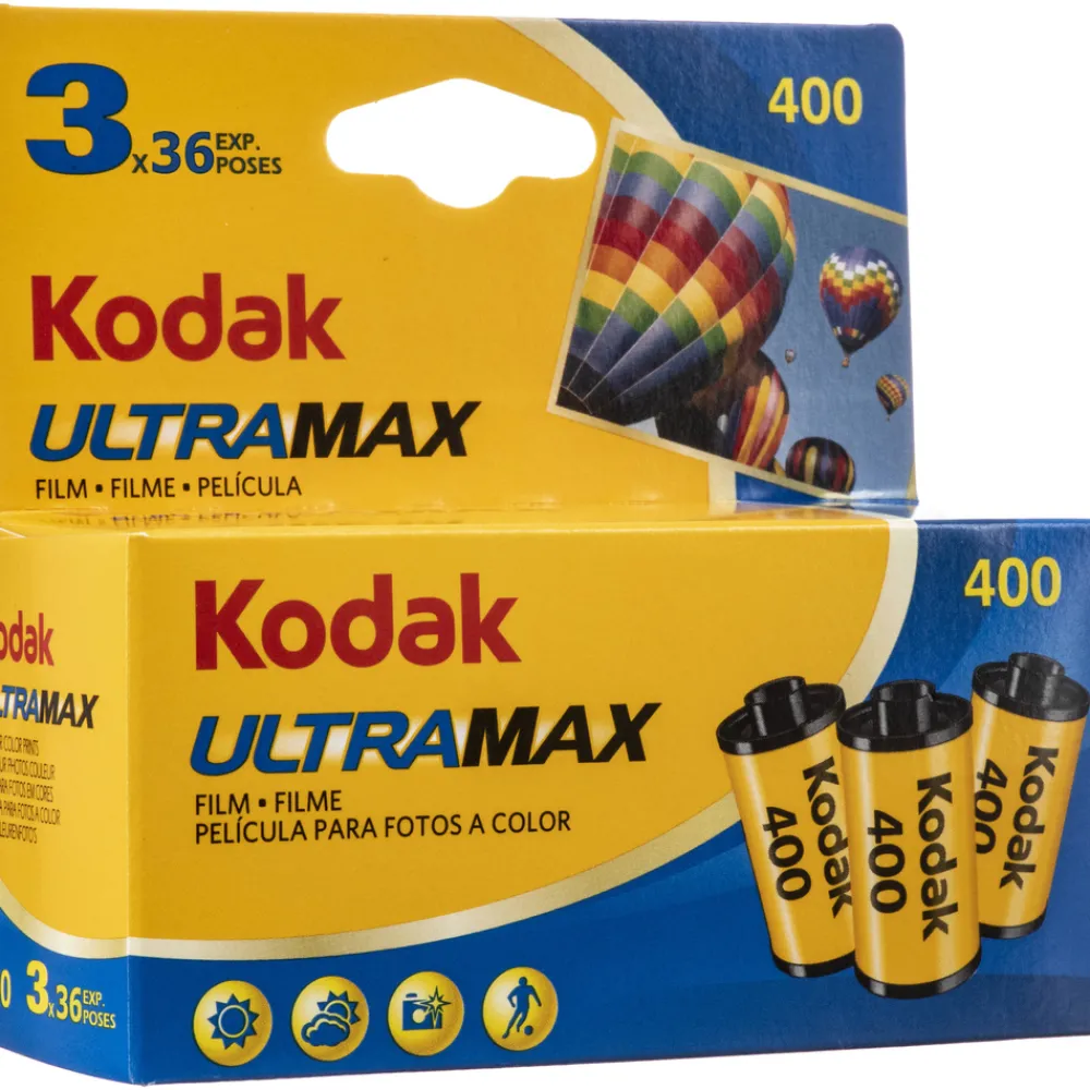 Sale UltraMax 400 Color Negative Film (35mm Roll Film, 36 Exposures, 3-Pack) Film