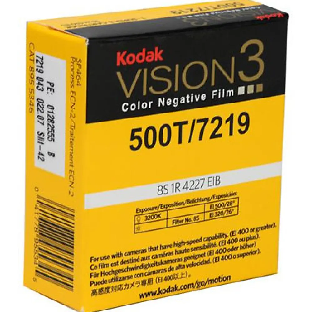 New Vision 3 500T Color Negative Film 7219 / 50ft. Super 8 Cartridge Film