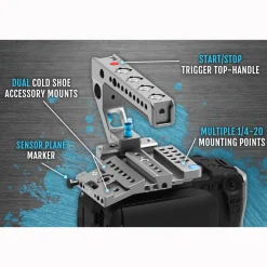 Outlet Cage with Top Handle for Canon C70 (Raven Black) Camera Support Systems