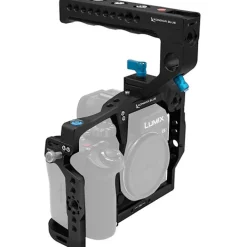 Hot Camera Cage with Top Handle for Panasonic Lumix S5II/X (Raven Black) Camera Support Systems