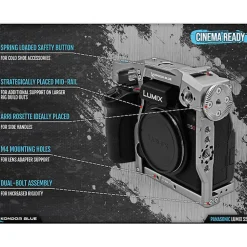 Hot Camera Cage with Top Handle for Panasonic Lumix S5II/X (Raven Black) Camera Support Systems