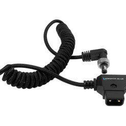 Best Coiled D-Tap to Locking DC 2.5mm Right-Angle Cable for amaran (16 to 32 in.) Video Cables