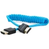 Outlet Coiled High-Speed HDMI Cable (12 to 24 in., Blue) Cables