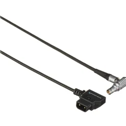 Hot D-Tap to 2-Pin LEMO Braided Cable for RED KOMODO (10 in.) Video Cables