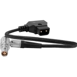 Hot D-Tap to 2-Pin LEMO Braided Cable for RED KOMODO (10 in.) Video Cables