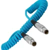 Online LEMO to LEMO 2-Pin Coiled Power Cable for ARRI to Teradek Video Cables