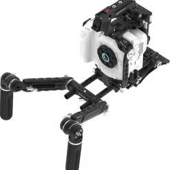 New Ultimate Rig with Gold Mount Battery Plate for Canon C80 (Raven Black) Camera Support Systems