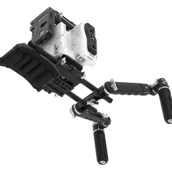 New Ultimate Rig with Gold Mount Battery Plate for Canon C80 (Raven Black) Camera Support Systems