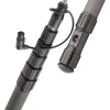 Clearance KP9CCR 9 ft. KlassicPro Graphite 6-Section Boompole with Internal XLR Coiled Cable, Side Exit Microphones Accessories