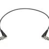 Outlet 1 ft. Mini-RG59 12G-SDI/4K UHD Right-Angle BNC to Right-Angle BNC Cable (Black) Video Cables