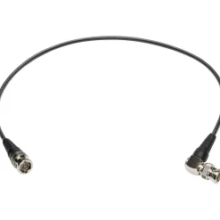 Outlet 2 ft. 4855R Mini-RG59 12G-SDI/4K UHD BNC to Right-Angle BNC Single-Link Cable (Black) Video Cables