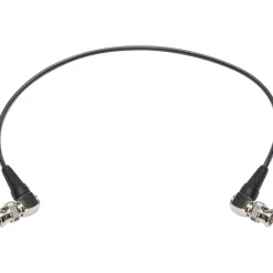 Online 18 in. Mini-RG59 12G-SDI/4K UHD Right-Angle BNC to Right-Angle BNC Cable Video Cables