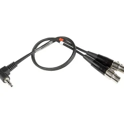 Sale 12 in. MCSRTRS Dual TA3F to 3.5mm TRS Cable for SR-Type Receivers Microphones Accessories