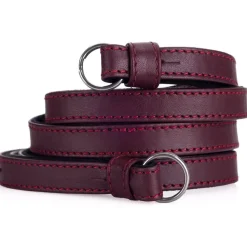 Online Nappa Leather Traditional Carrying Strap (Bordeaux Red) Camera Straps
