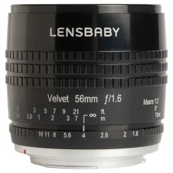 Sale Velvet 56mm f/1.6 Lens for Canon EF (Black) Macro Lenses