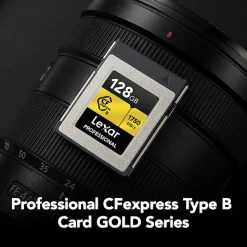 Outlet 128GB Professional GOLD Series CFexpress Type B Memory Card Memory Cards|Memory Cards