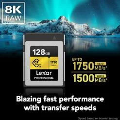 Outlet 128GB Professional GOLD Series CFexpress Type B Memory Card Memory Cards|Memory Cards