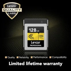 Outlet 128GB Professional GOLD Series CFexpress Type B Memory Card Memory Cards|Memory Cards