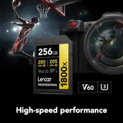 New 256GB Professional GOLD Series 1800x UHS-II SDXC Memory Card Memory Cards|Memory Cards