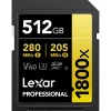 Clearance 512GB Professional GOLD Series 1800x UHS-II SDXC Memory Card Memory Cards|Memory Cards
