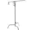 New 40 in. C-Stand Turtle Base Kit (Chrome, 9.8 ft.) Light Stands