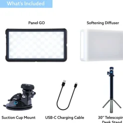 Outlet Panel GO Bi-Color LED Light Panel (Broadcast Lighting Kit) Led Lights & Kits