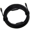 Outlet 32.8 ft. Straight Male USB-C to Straight Male USB-C Directional Tether Cable (Black) Cables