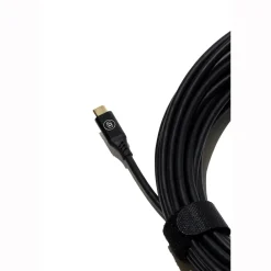 Outlet 32.8 ft. Straight Male USB-C to Straight Male USB-C Directional Tether Cable (Black) Cables