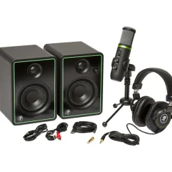 Outlet Creator Bundle 3 in. Multimedia Monitors, USB Microphone, and Headphones Misc. Computer Accessories