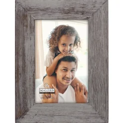 Clearance 4 x 6 in. Wide Linear Manhattan Frame (Gray) Frames Albums