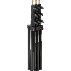 Online 7 ft. Alu Mini Compact Air-Cushioned Stand Quick Stack 3-Pack (Black) Light Stands