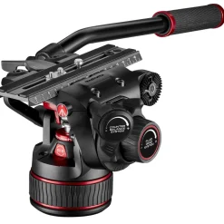 Online 612 Nitrotech Fluid Video Head and Carbon Fiber Twin Leg Tripod with Middle Spreader Video Tripods & Supports