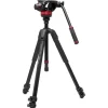 Fashion 3-Section Aluminum Video Tripod Kit with Fluid Head Tripod Kits