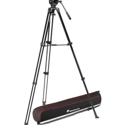 Best 500X Fluid Head with Aluminum Tripod Kit Video Tripods & Supports