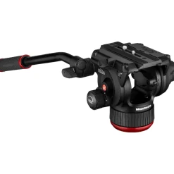 Fashion 504X Fluid Video Head & 645 Aluminum Tripod with Mid-Level Spreader Video Tripods & Supports