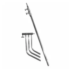 Clearance 20" C+ Stand with Turtle Base, Grip Head and Arm Kit (Black) Light Stands