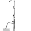 Fashion Hollywood 40in. Double Riser C Stand - Chrome Light Stands