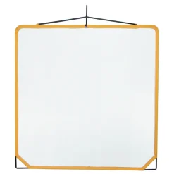 Hot Solid Frame Scrim White Artificial Silk (48x48 In.) Scrims & Flags