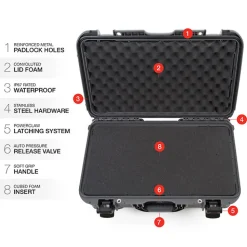 Discount 935 Wheeled Hard Case with Foam Insert (Graphite, 28.5L) Hard Cases & Large Equipment Bags|Hard Cases & Large Bags