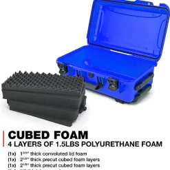 Fashion 935 Wheeled Hard Case with Foam Insert (Blue, 28.5L) Hard Cases & Large Equipment Bags|Hard Cases & Large Bags