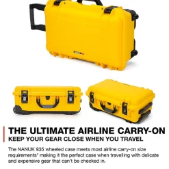 New 935 Wheeled Hard Case with Foam Insert (Yellow, 28.5L) Hard Cases & Large Equipment Bags|Hard Cases & Large Bags