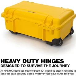 New 935 Wheeled Hard Case with Foam Insert (Yellow, 28.5L) Hard Cases & Large Equipment Bags|Hard Cases & Large Bags