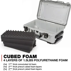 Online 935 Wheeled Hard Case with Foam Insert (Silver, 28.5L) Hard Cases & Large Equipment Bags|Hard Cases & Large Bags