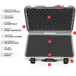 Online 935 Wheeled Hard Case with Foam Insert (Silver, 28.5L) Hard Cases & Large Equipment Bags|Hard Cases & Large Bags