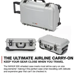 Online 935 Wheeled Hard Case with Foam Insert (Silver, 28.5L) Hard Cases & Large Equipment Bags|Hard Cases & Large Bags